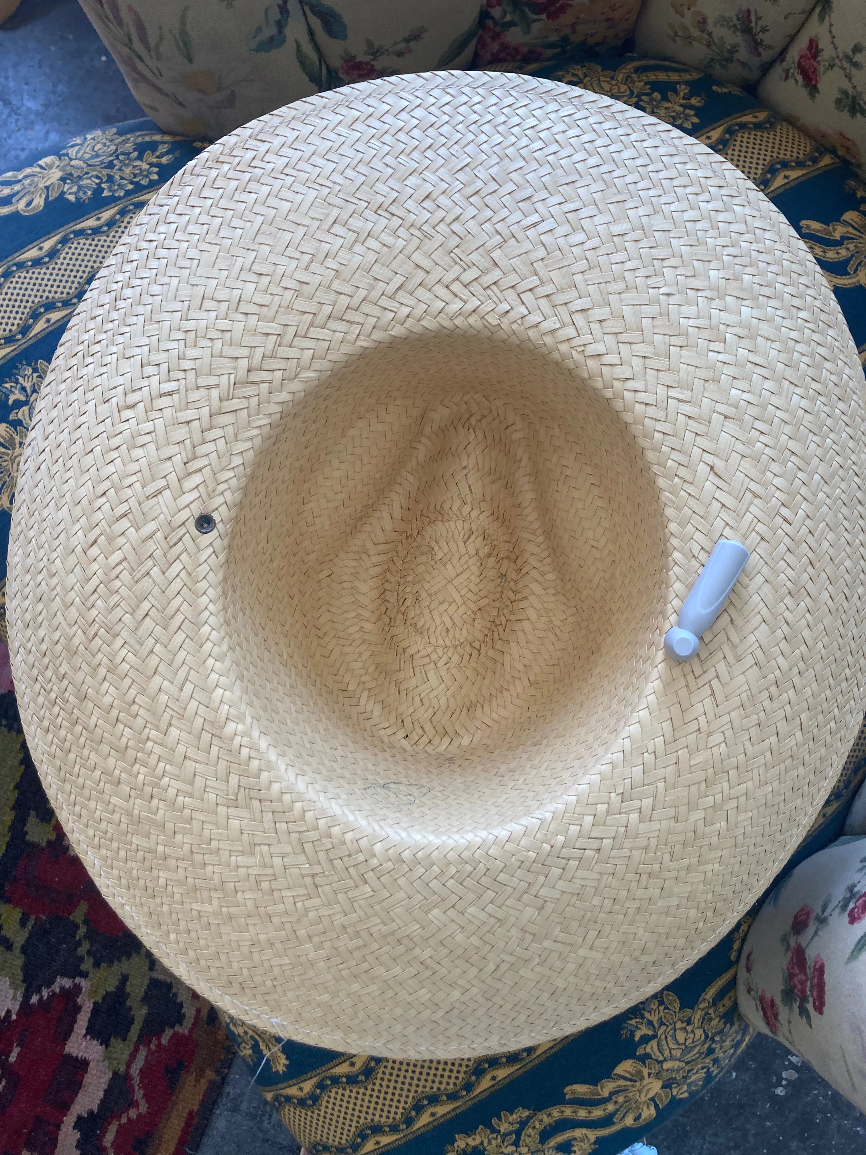 Vintage Woven Rattan Cowboy Hat
