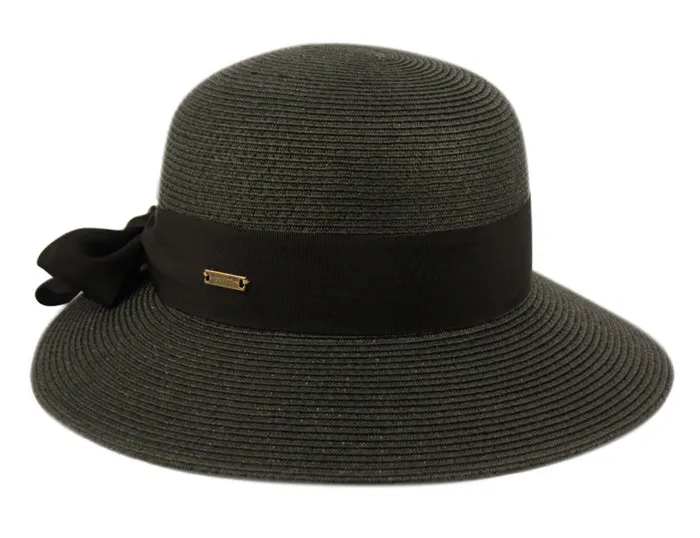 Women's Paper Straw Braid Cloche Hats with Sun Protection 2916