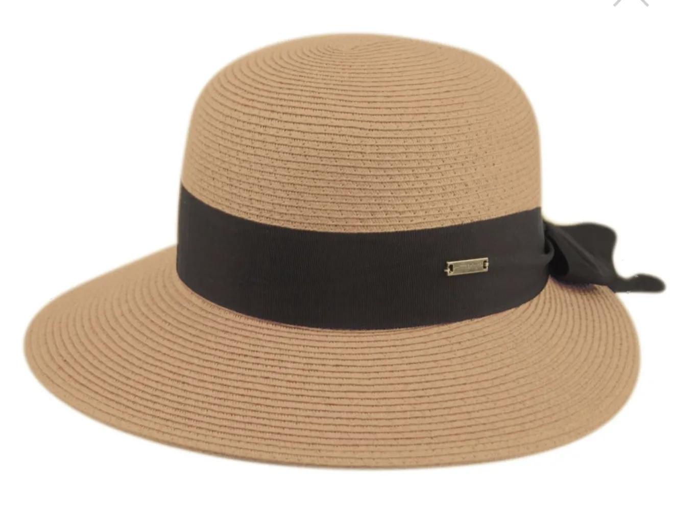 Women's Paper Straw Braid Cloche Hats with Sun Protection 2916