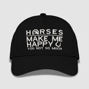 You Hold My Heart Horse Embroidered Baseball Caps